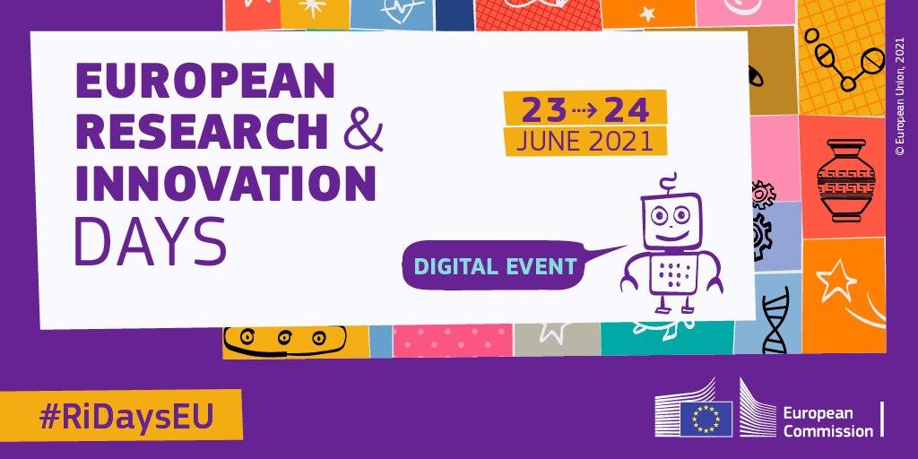 Save The Date The European Research Innovation Days Take Place On 23 24 June 21 Ideal Ist