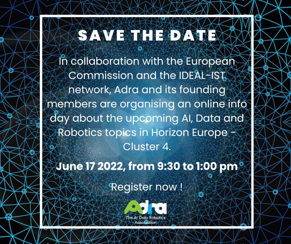 Horizon Europe Info Day: Cluster 4 AI, Data and Robotics