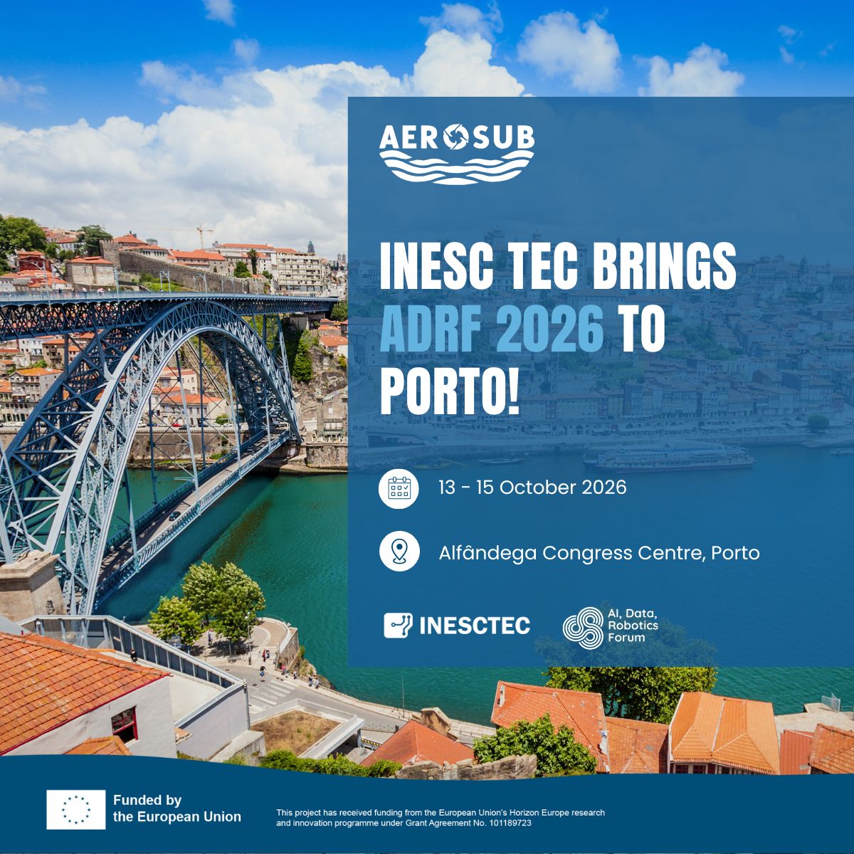 Announcement of ADRF2026 in Porto, Portugal